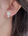 4-Prong Opal Stud Earrings