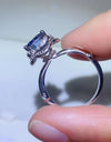 2 Carat Moissanite Contrast 925 Sterling Silver Ring