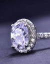 2 Carat Moissanite Platinum-Plated Ring