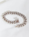 GNJ MANUFACTURING Curb Chain Bracelet in Silver