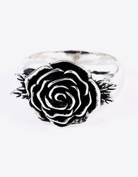 Rose 18K Silver-Plated Ring