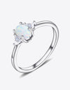 Contrast 925 Sterling Silver Opal Ring