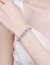 925 Sterling Silver 10.4 Carat Moissanite Bracelet