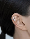 Bird-Shaped 925 Sterling Silver Single Cuff Earring