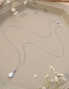 Opal Oval Pendant Chain Necklace