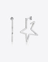 Zircon Star 925 Sterling Silver Earrings