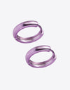 Minimalist Huggie Earrings in Lavender