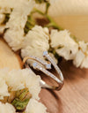 Moonstone Platinum-Plated Ring