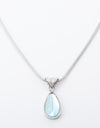 Teardrop Shape Titanium Steel Pendant Necklace