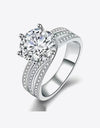 3 Carat Moissanite Three-Layer Ring