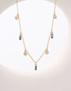 18K Gold Plated Multi-Charm Chain Necklace