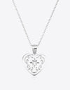 Heart Pendant 925 Sterling Silver Necklace