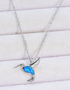 Opal Bird 925 Sterling Silver Necklace