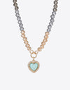 Heart Pendant Beaded Necklace