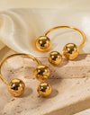 Stainless Steel Ball Earrings