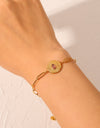 18K Gold Plated Paperclip Chain Bracelet