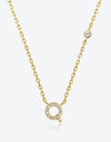 Q To U Zircon 925 Sterling Silver Necklace