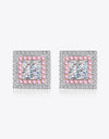 Moissanite Square Stud Earrings