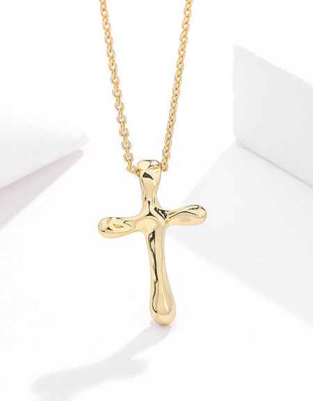 Cross Pendant 925 Sterling Silver Necklace