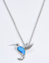 Opal Bird 925 Sterling Silver Necklace