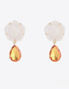 Contrast Teardrop Drop Earrings