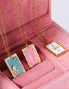 Tarot Card Pendant Copper Necklace