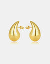 Water Drop Brass Earrings