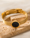 18K Gold-Plated Copper Wide Bracelet