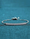 Moissanite Sterling Silver Bracelet