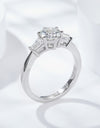 Loyal Love 1 Carat Moissanite Platinum-Plated Ring