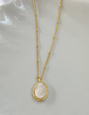 Shell Shape Copper 14K Gold Plated Necklace