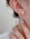 High Quality Natural Moonstone 925 Sterling Silver Stud Earrings