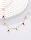 18K Gold Plated Multi-Charm Chain Necklace