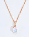 Moonstone Teardrop Pendant Necklace