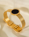 18K Gold-Plated Copper Wide Bracelet