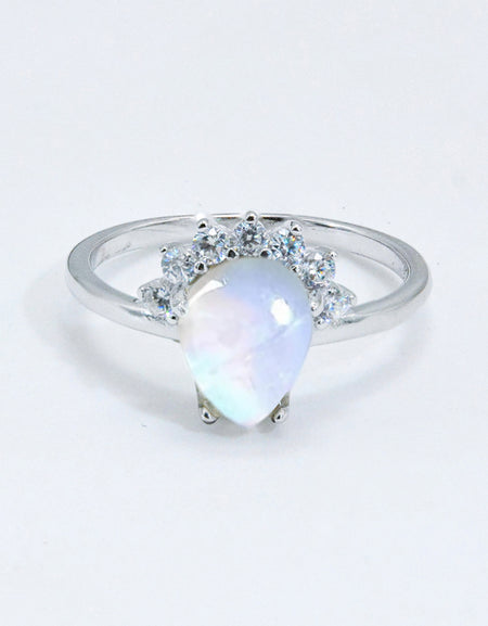 925 Sterling Silver Moonstone Ring