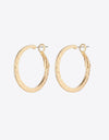 Minimalist Copper Hoop Earrings