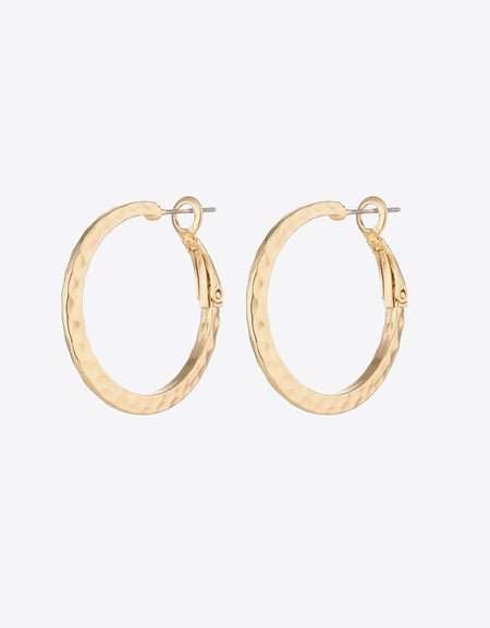 Minimalist Copper Hoop Earrings