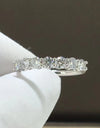 Charming Moissanite 925 Sterling Silver Ring