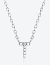 Q To U Zircon 925 Sterling Silver Necklace