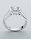 Looking Good 2 Carat Moissanite Platinum-Plated Ring