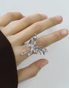 Zinc Alloy Butterfly Ring