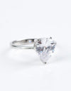 Classic Teardrop 2 Carat Moissanite Ring