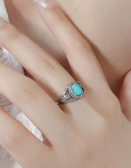 Turquoise 925 Sterling Silver Ring