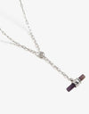 Gold-Plated Bar Pendant OT Chain Necklace