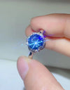 2 Carat Moissanite Contrast 925 Sterling Silver Ring