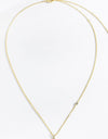 V To Z Zircon 925 Sterling Silver Necklace