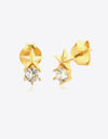 Zircon Star Stud Earrings