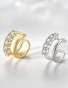 Zircon Double-Layered Single Cuff Earring