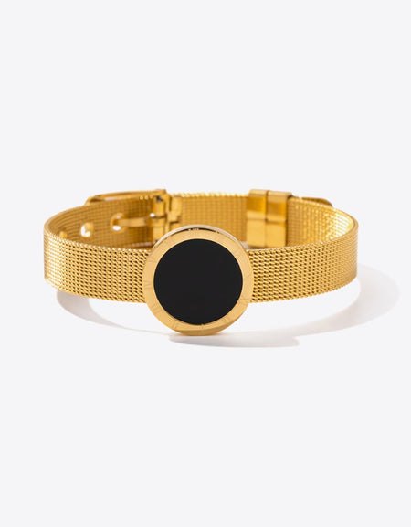 18K Gold-Plated Copper Wide Bracelet